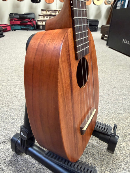Kamaka HP-1L Solid Koa Soprano Long Neck Pineapple Ukulele w/Case - Pre Loved - Made in Hawaii