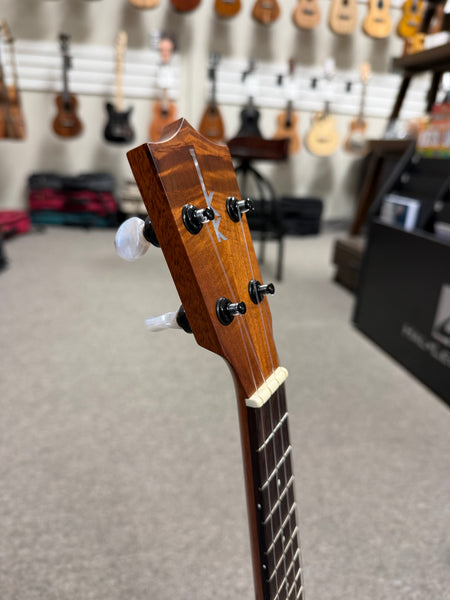 Kamaka HP-1L Solid Koa Soprano Long Neck Pineapple Ukulele w/Case - Pre Loved - Made in Hawaii