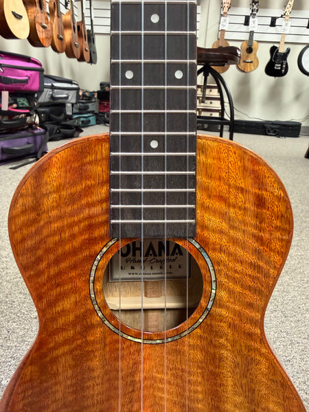 OHANA TK-210G Solid Mango Tenor Ukulele w/Armrest - Prototype