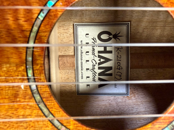 OHANA TK-210G Solid Mango Tenor Ukulele w/Armrest - Prototype
