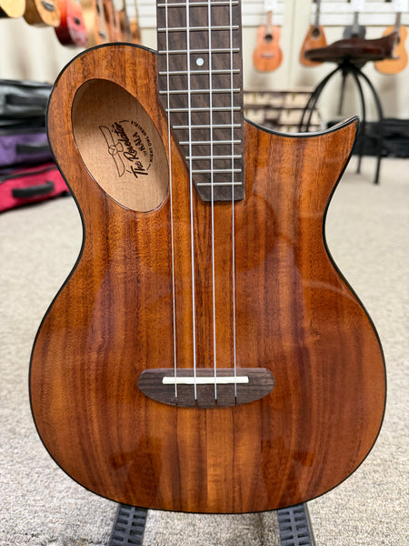 KALA Night Owl Acacia Revelator Electric Tenor Ukulele w/Case - B Stock #3