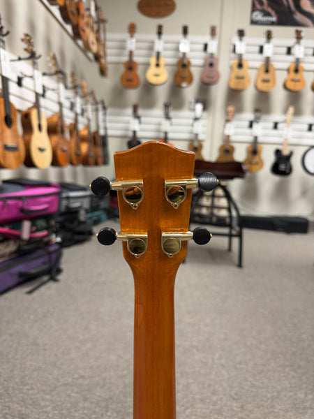OHANA CK-570G Solid Koa Concert Ukulele w/Case - Abalone Bird Inlays