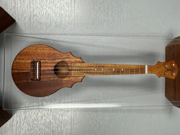 Pops KoAloha Masterpiece Mini Sceptre Ukulele w/Display Case - UkeSA