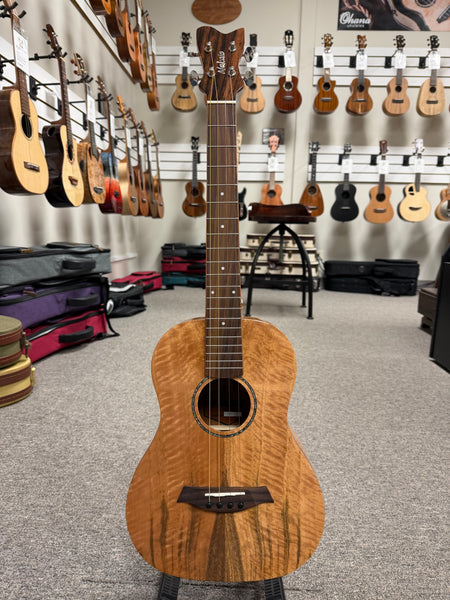 Makaio MSMBS-10 Steel String Spalted Mango Baritone Ukulele w/Case