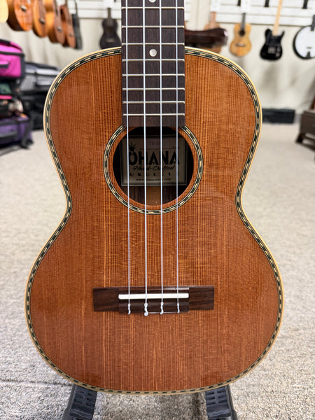 Ohana TK-42 Solid Sinker Redwood/Rosewood Tenor Ukulele - Limited Edition