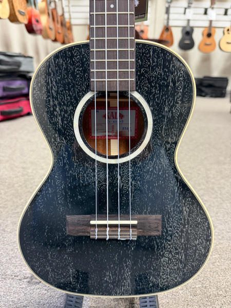 KALA KA-SDH-T Solid Salt and Pepper Doghair Mahogany Tenor Ukulele w/Case