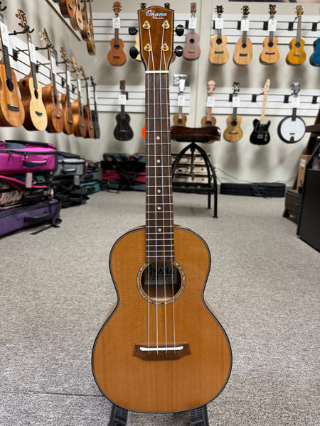 OHANA TK-260G Solid Cedar/Acacia Tenor Ukulele