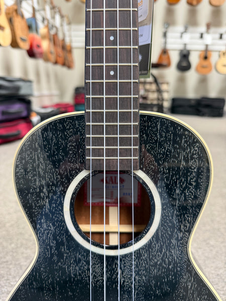KALA KA-SDH-T Solid Salt and Pepper Doghair Mahogany Tenor Ukulele w/Case
