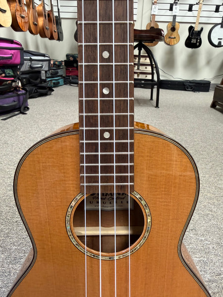 OHANA TK-260G Solid Cedar/Acacia Tenor Ukulele