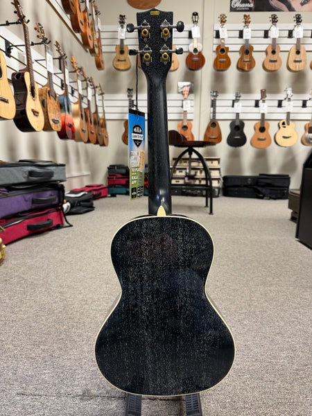 KALA KA-SDH-T Solid Salt and Pepper Doghair Mahogany Tenor Ukulele w/Case