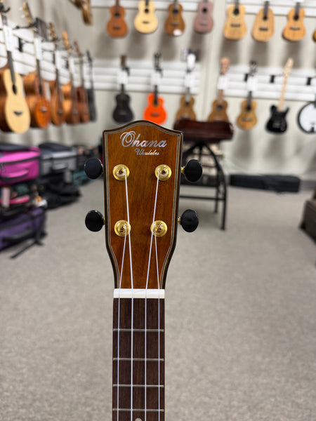 OHANA TK-260G Solid Cedar/Acacia Tenor Ukulele