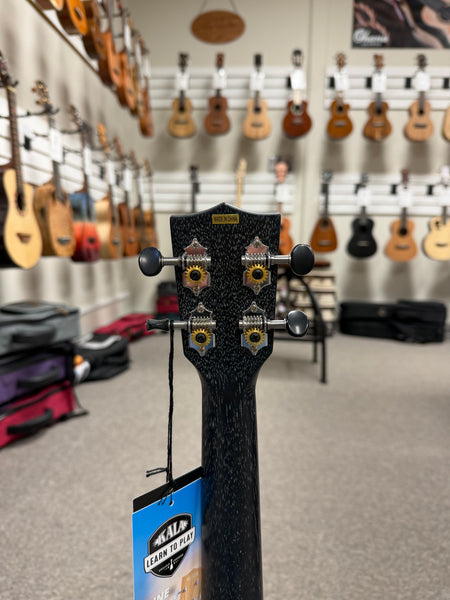 KALA KA-SDH-T Solid Salt and Pepper Doghair Mahogany Tenor Ukulele w/Case