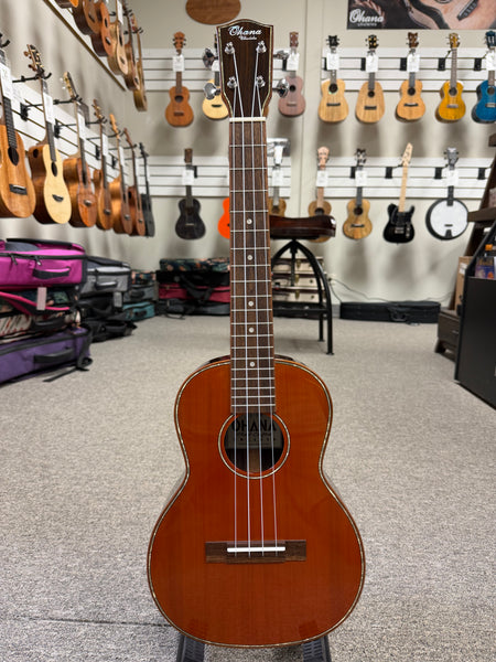 OHANA TK-50G Tenor Ukulele - Solid Cedar/Solid Rosewood