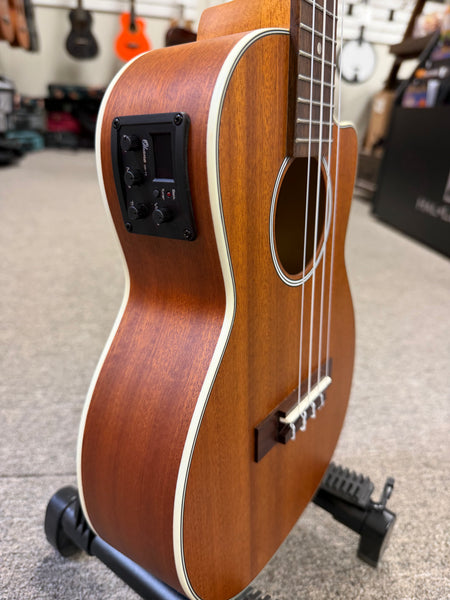 OHANA TK-20CE Mahogany Electric Tenor Ukulele - Solid Mahogany Top Cutaway Electric