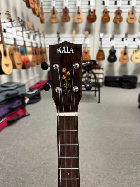 KALA KA-20th-SQS-B Solid Spruce/Quilted Sapele Baritone Ukulele w/Case - 20th Anniversary Limited Edition