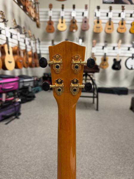 OHANA TK-570G Solid Koa Tenor Ukulele w/Case - Abalone Bird Inlays