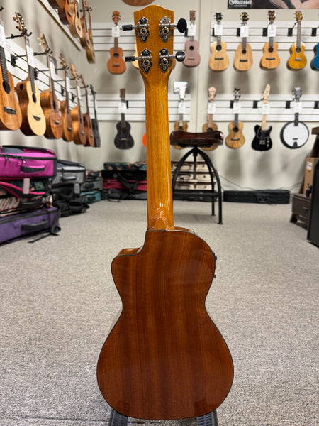 Ohana CK-35CGE-CL Cynthia Lin Solid Mahogany Electric Concert Ukulele w/Case