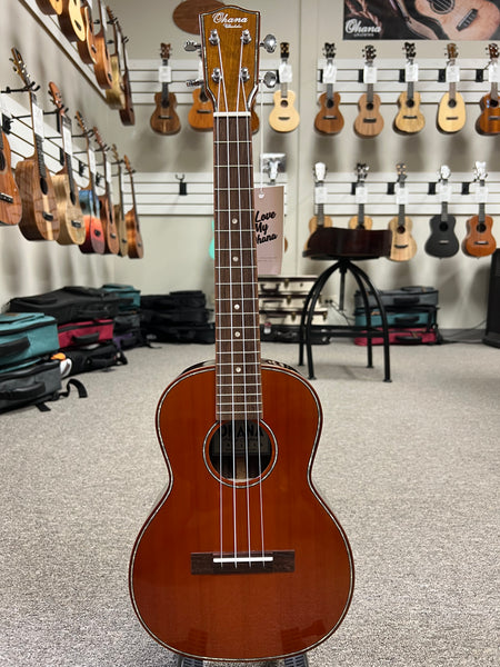 OHANA TK-50G Tenor Ukulele - Solid Cedar/Solid Rosewood