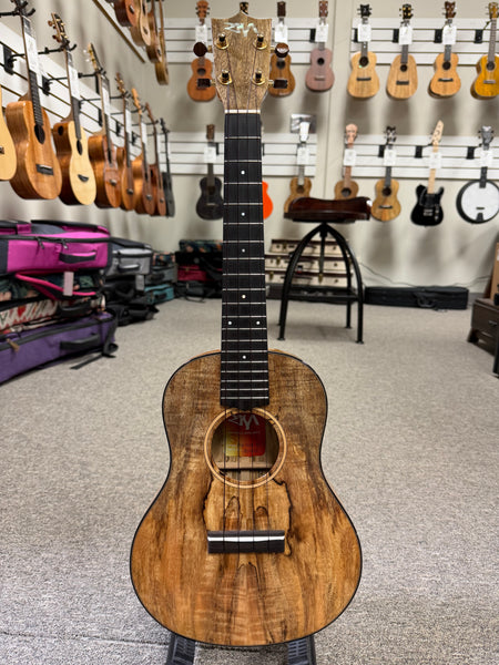 Risa Solid Spalted Mango Tenor Ukulele - Pre Loved -  UKA-MAN-BAT