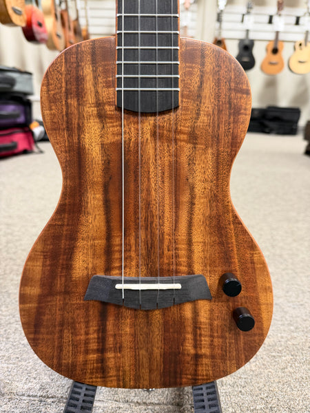 KALA KA-SB-ACA-T Solid Body Acacia Tenor Ukulele w/Case