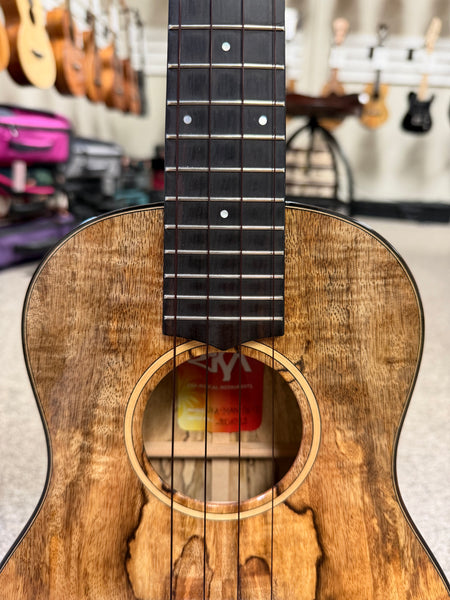 Risa Solid Spalted Mango Tenor Ukulele - Pre Loved -  UKA-MAN-BAT