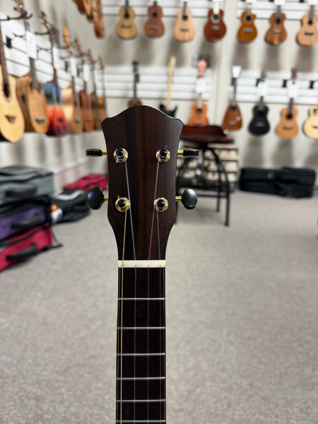 Bruce Wei Solid Curly Koa Tenor Ukulele w/Case - Pre Loved - Floral Inlay