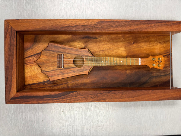 Pops KoAloha Masterpiece Mini Sceptre Ukulele w/Display Case - UkeSA