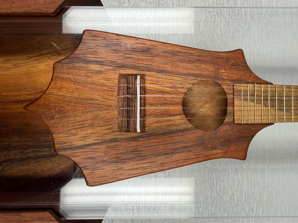 Pops KoAloha Masterpiece Mini Sceptre Ukulele w/Display Case - UkeSA