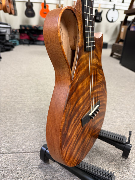 KALA Revelator Koa Electric Baritone Ukulele w/Case - Made In The U.S.A.