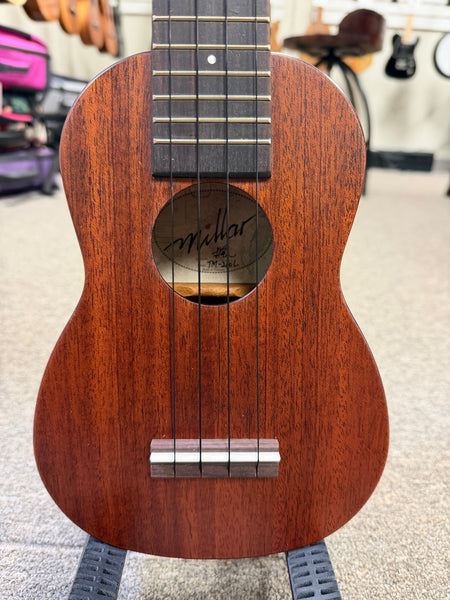 Millar TM-210L Solid Mahogany Soprano Long Neck Ukulele