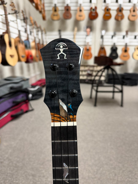 aNueNue Black Whale Solid Cedar/Maple/Rosewood Tenor Ukulele w/Case