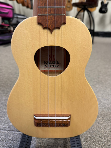 KoAloha KSO-10S Opio Soprano Ukulele - Solid Acacia/Solid Spruce Top - KSO-10S w/Case