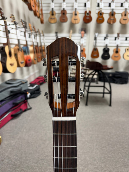 aNueNue Nino 520SB Solid Spruce/Mahogany 6 String Baritone Ukulele/Mini Guitar w/Case - Summer Blue