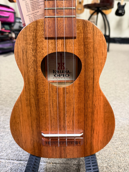 KoAloha KSO-10 Solid Acacia Soprano Ukulele w/Case #2 - KoAloha Opio