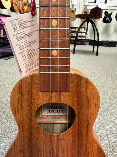 KoAloha KSO-10 Solid Acacia Soprano Ukulele w/Case #2 - KoAloha Opio