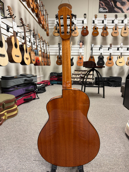 aNueNue Nino 520SB Solid Spruce/Mahogany 6 String Baritone Ukulele/Mini Guitar w/Case - Summer Blue