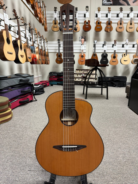 aNueNue Nino 520AC Solid Cedar/Mahogany 6 String Baritone Ukulele/Mini Guitar w/Case