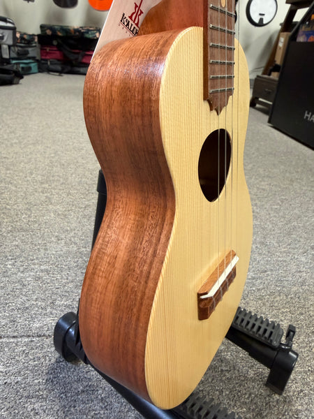 KoAloha KCO-10S Concert Ukulele Opio w/Case - Solid Spruce/Solid Acacia