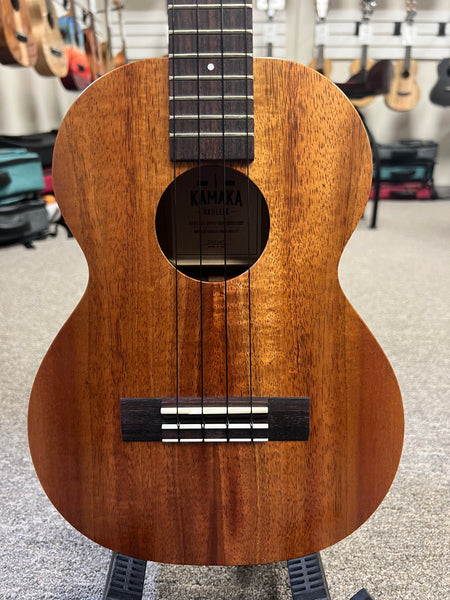 Kamaka HF-3 Solid Koa Tenor Ukulele w/Case - Pre-Loved