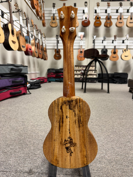 Rebel Creme Brulee Solid Mango Soprano Ukulele w/Case - Rebel Mango Slim Soprano