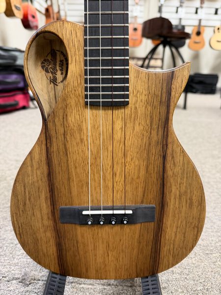 KALA Revelator Nautilus Korina Electric Tenor Ukulele w/Case - Pre Loved