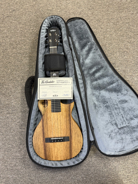 KALA Revelator Nautilus Korina Electric Tenor Ukulele w/Case - Pre Loved