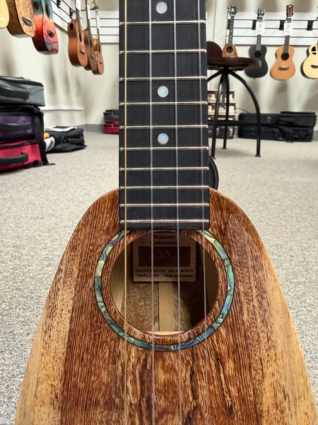 Romero Creations Solid Spalted Mango XS Soprano Ukulele w/Case #1 - Ultimate Travel Uke RC-XSMG