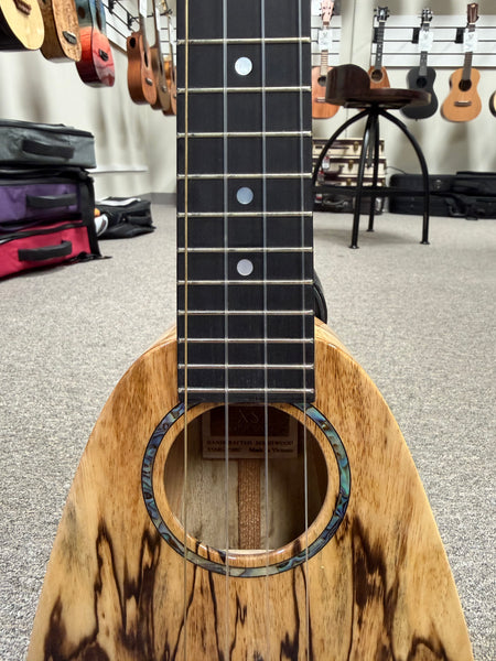 Romero Creations Solid Spalted Mango XS Soprano Ukulele w/Case #2 - Ultimate Travel Uke RC-XSMG