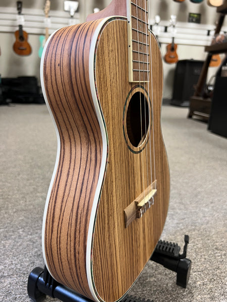 AMAHI UK330B Zebrawood Baritone Ukulele w/Case - UK-330B