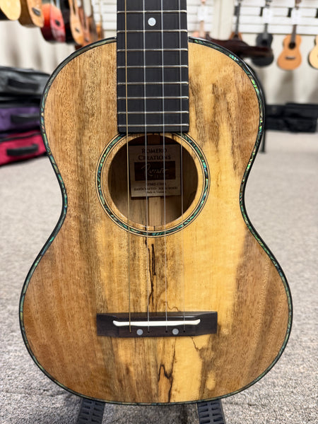 Romero Creations Solid Spalted Mango Signature Replica Tenor Ukulele w/Case - RC-R-MG