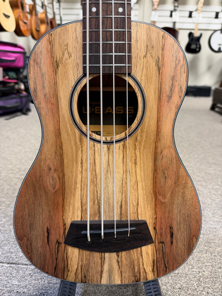 KALA Spalted Mango Acoustic-Electric U-Bass w/Case - UBASS-SP-MNG-FS