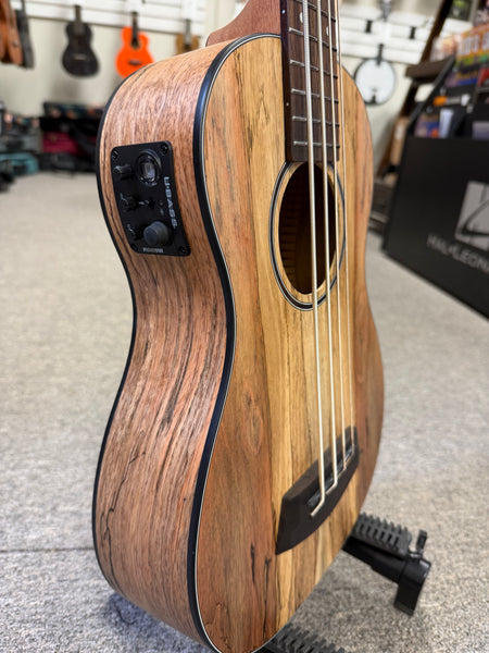 KALA Spalted Mango Acoustic-Electric U-Bass w/Case - UBASS-SP-MNG-FS