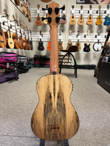 KALA Spalted Mango Acoustic-Electric U-Bass w/Case - UBASS-SP-MNG-FS