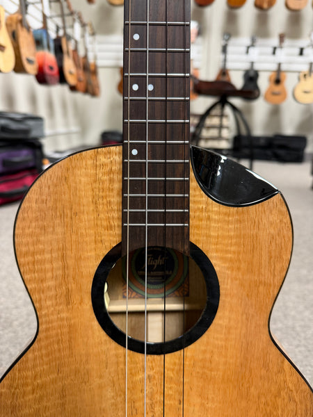 Flight Fireball Solid Mango Electric Baritone Ukulele - Pre Loved